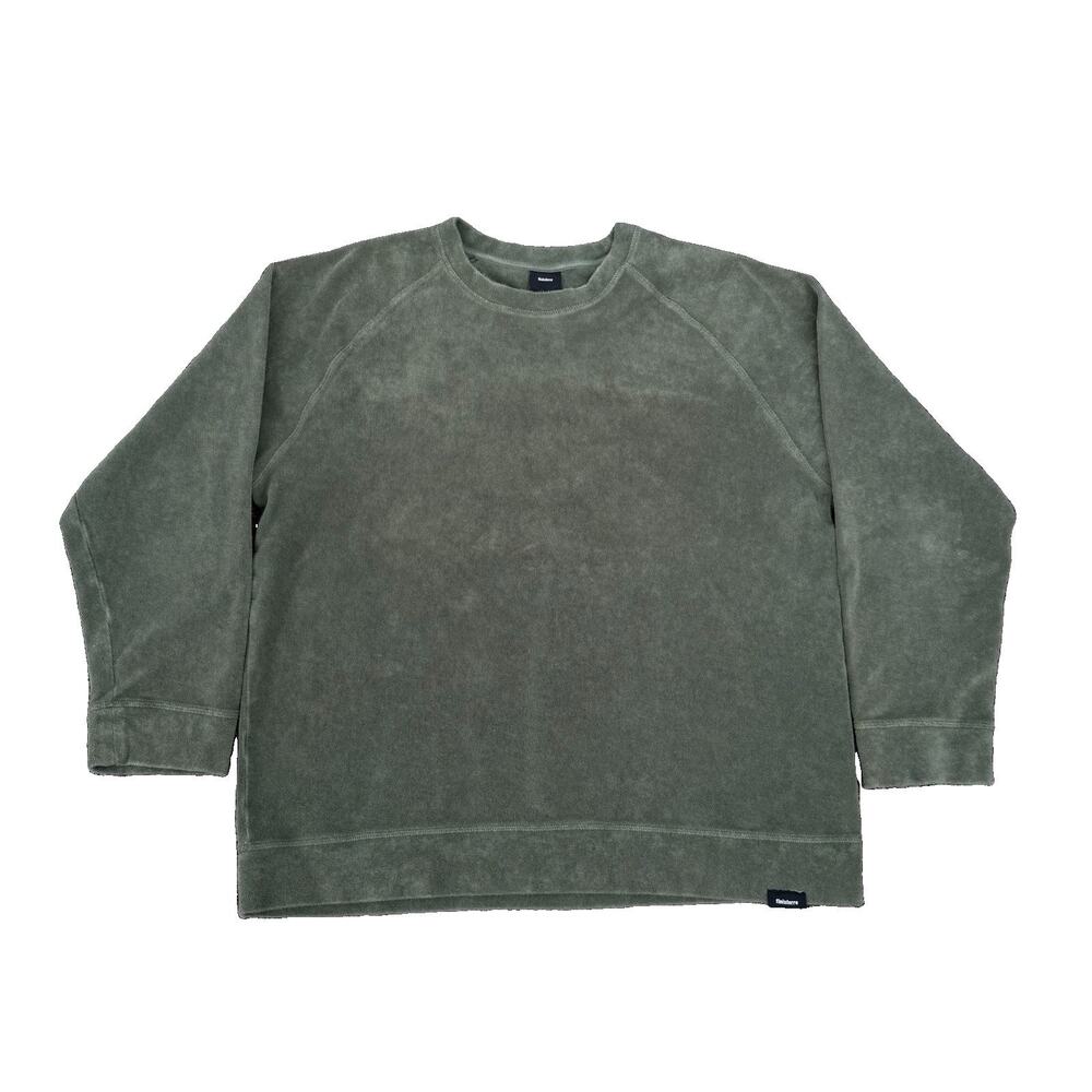 Finisterre Sweatshirt Men’s Large Green Terry Towelling Jumper Sweater Organic
